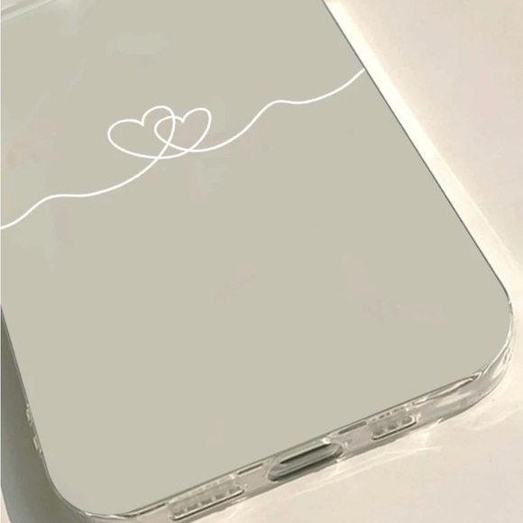 ✨🆕 IPhone14/15/15Plus/15Pro/15Promax Transparente Heart Printed Phone Case - Picture 3 of 4